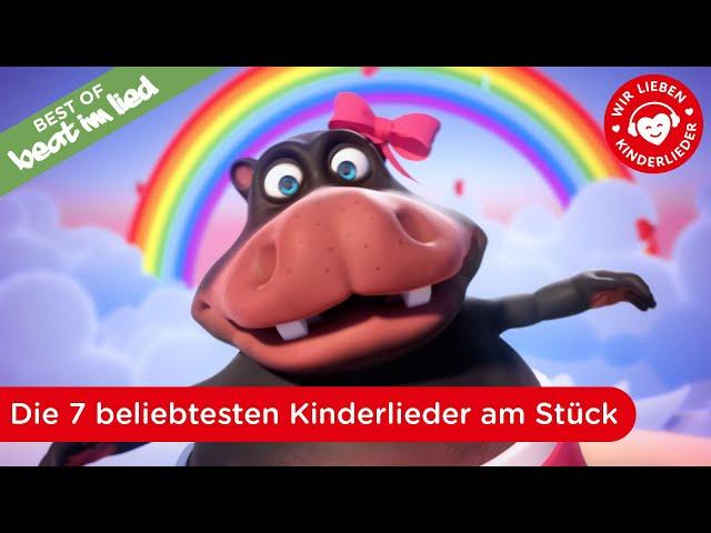 Beat im Lied – Best Of | Die 7 beliebtesten Kinderlieder am Stück | HipPo-Pop feat. Nilpferd