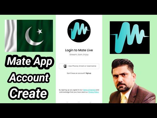 Mate Live App Account Create | in Pakistan