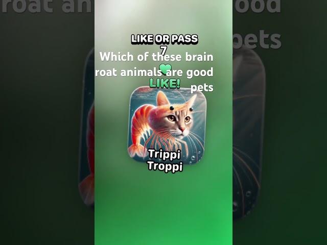 Which of these Brainrot animals would be the best pets #animalfriends #animalsrule ￼