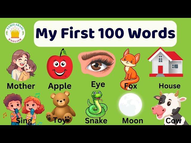 My First 100 Words for Toddler in English | Tamilarasi English