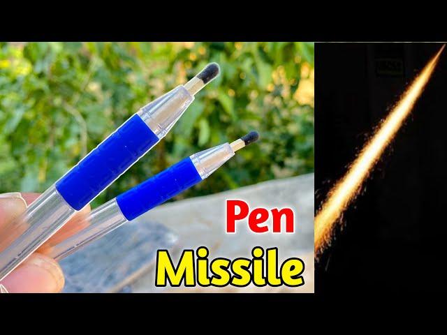 How to make rocket at home - Super Easy || Pen missile rockets for machis