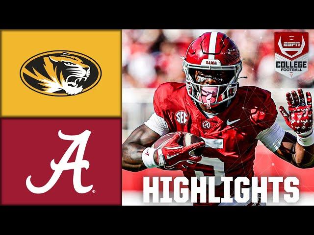 Missouri Tigers vs. Alabama Crimson Tide | Full Game Highlights | ESPN College Football