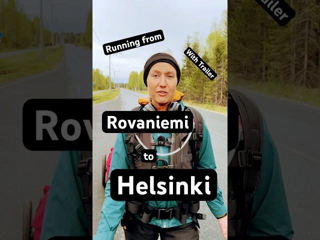 Running from Rovaniemi to Helsinki with Trailer ‍️‍️‍️‍️
