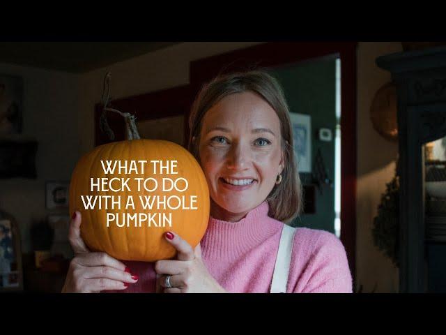 What the heck to do with a WHOLE PUMPKIN | Cooking, Storing, & Baking | FRESH PUMPKIN SCONES