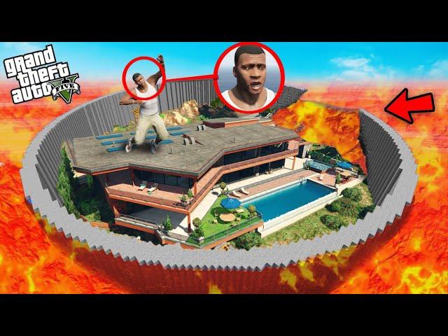 Franklin Save His House From Biggest Lava Tsunami Ever In GTA 5!