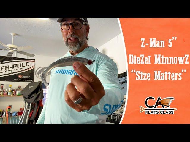 Z-Man 5" Diezel MinnowZ "Size Matters" - Flats Class