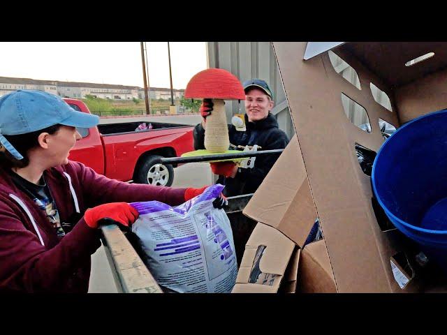 Dumpster Diving in the Dark! Pet Store Score, Food, and More from Retail!