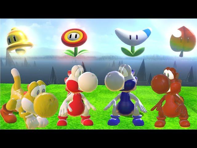 Custom Power-Ups!! *ALL YOSHI Power-ups in Bowser's Fury!!*