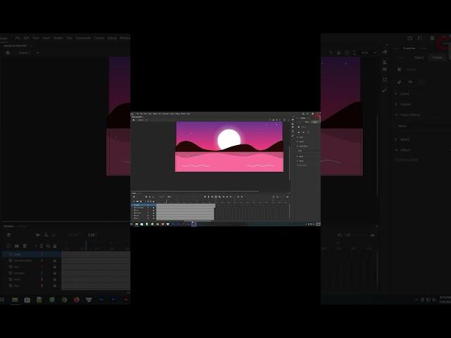 How to create a romantic landscape animation