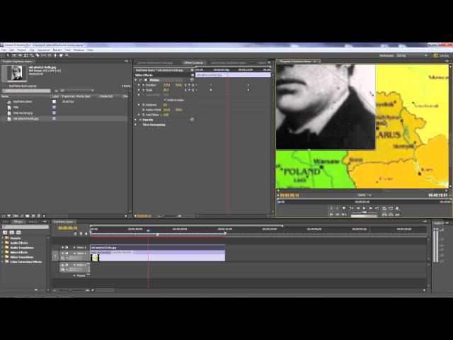 Premiere Pro - Creating natural looking motion using keyframes and Bezier interpolation