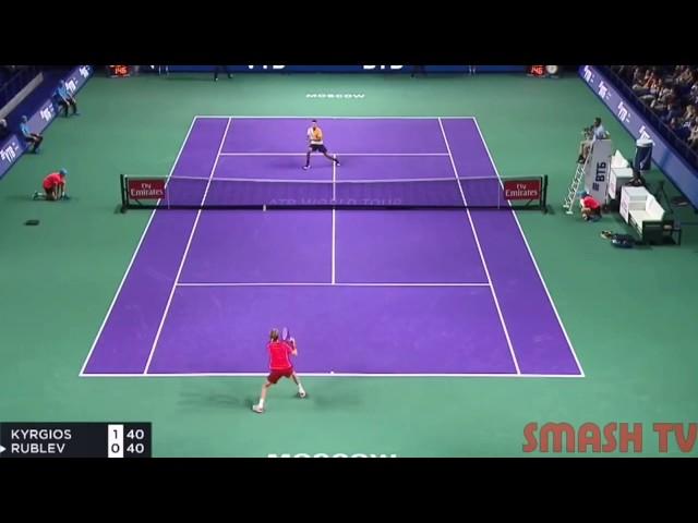 Amazing shots from Kyrgios in Moscow 2018