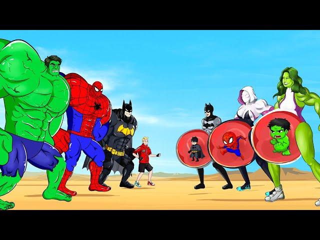 Rescue Team HULK family & SHE HULK PREGNANT, SPIDERMAN, BATMAN : Who Is The King Of Super Heroes ?