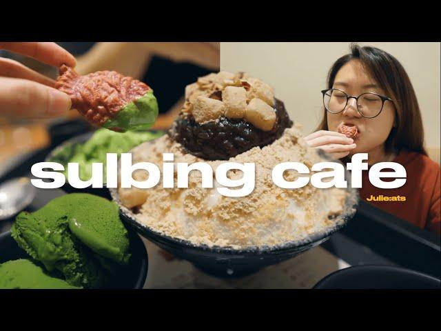 Because it's Hot AF  Popular Korean Injeolmi Red Bean Bingsu | Sulbing Shaved Ice Mukbang 설빙 빙수먹방 