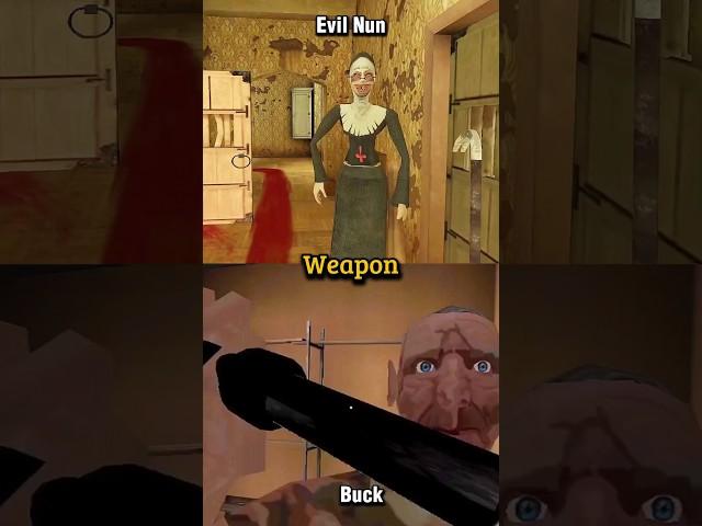 Evil Nun vs Buck ( the twins ) #evilnun #gaming #shorts #thetwins #viral #horror #gamicenzo #100k