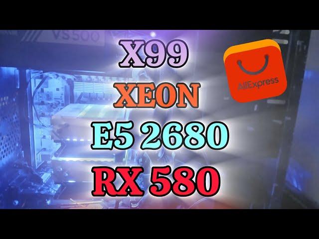 AO VIVO - XEON E5 2680 V4 + RX 580 8GB + X99 TESTE EM JOGO! PC GAMER BARATO!