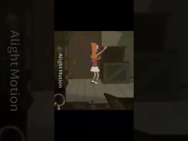 Candace running to the panic room