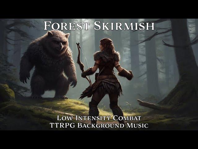 Low Intensity Combat Music | Forest Skirmish | Tabletop/RPG/D&D Background Music | 1 Hour Loop