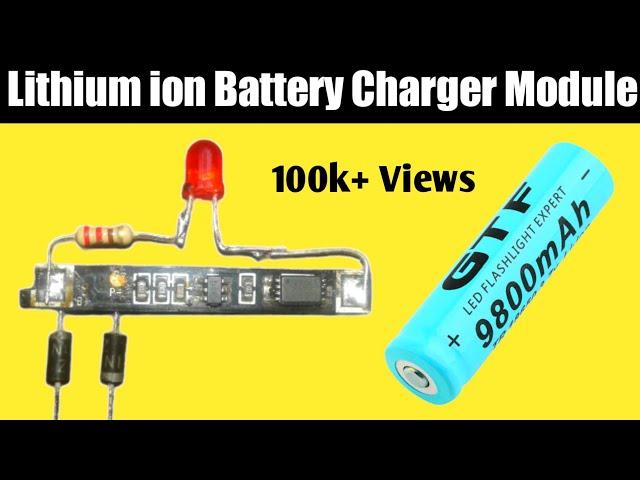 Make a lithium ion battery charger module | Short circuit protection module.
