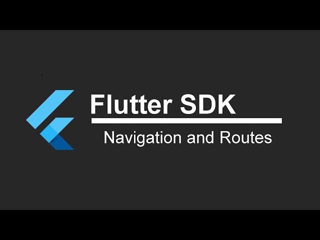 Flutter SDK Tutorial - Basic Navigation and Routes! (App Development)