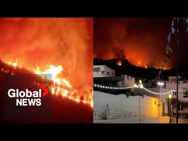 Spain wildfires: Tenerife blaze forces evacuation of 5 communities on island