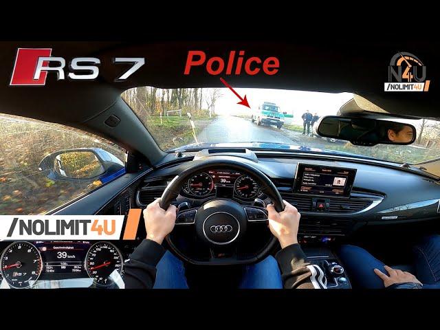 605HP Audi RS7 Performance AUTOBAHN POV [FAST DRIVING] Review by NoLimit4U