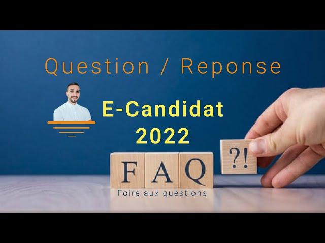 E candidat Question/reponse FAQ #ecandidat #etudeenfrance #inscription