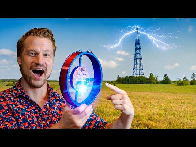 Stealing Energy From Radio towers Using Plasma (ft. Geerling Engineering)