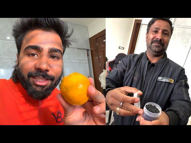 One color eating challenge  orange vs black