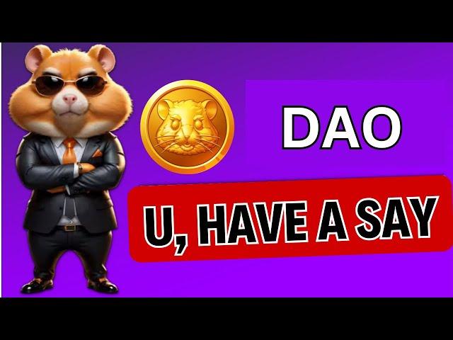 HAMSTER KOMBAT DAO: A GAME-CHANGER?  Will $HMSTR Tokens Skyrocket?!