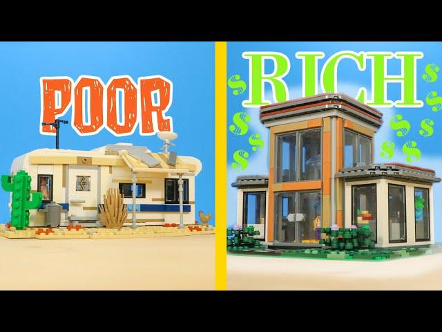 LEGO POOR vs RICH House!!