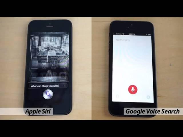 Siri Vs. Google Voice Search - MAY 2013 Battle