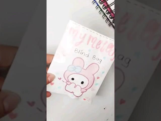 My Melody Blind Bag Paper  Opening ASMR #sanrio #mymelody  #paperdiy #asmrunboxing #craft #blindbag