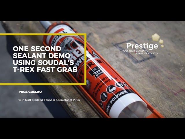 One Second Sealant Demo using Soudal's T-Rex Fast Grab