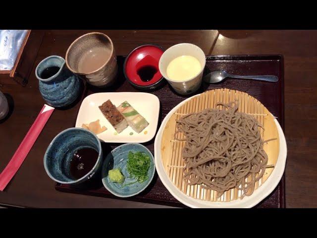 【日本鳥取市】夏季日本人最愛的蕎麥冷麵ざるそば，健康美味口感Q (Denkyu 田久おそば処 Tottori, Japan)