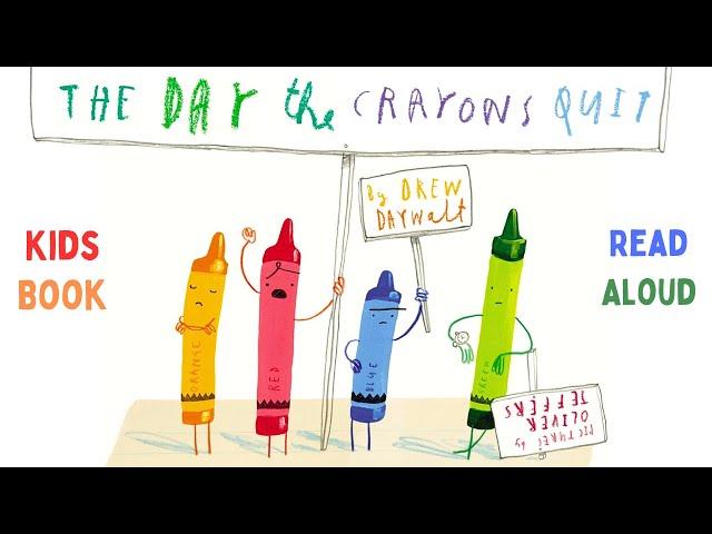 ️ The Day the Crayons Quit  Kids Book Short Funny Read Aloud