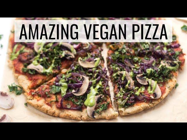 BEST VEGAN PIZZA EVER! | with a grain-free crust 