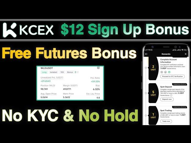 KCEX Exchange FREE $12 Futures Bonus!  Grab Your Crypto Loot TODAY!