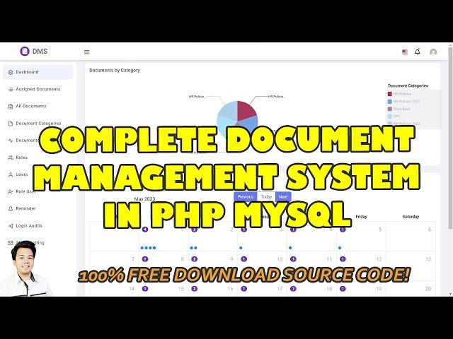 Complete Document Management System in PHP MySQL Free Download Source Code