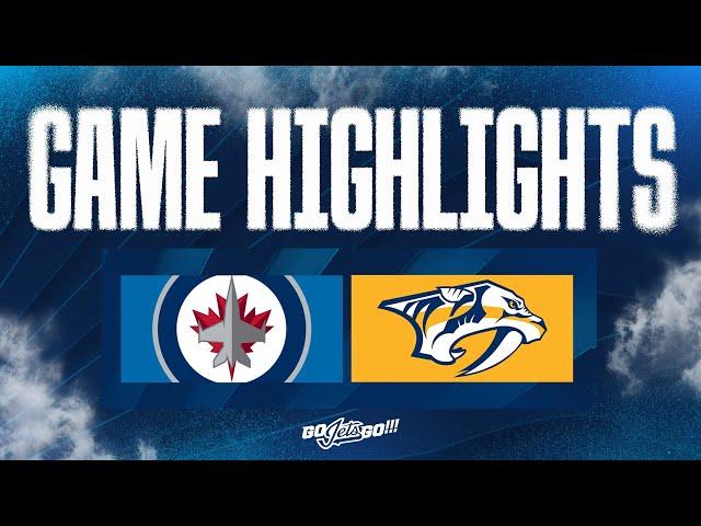 Nashville Predators vs. Winnipeg Jets - Game Highlights