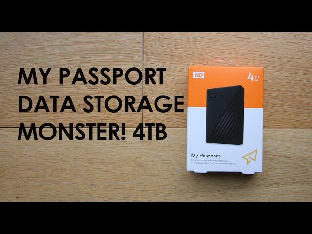 WD 4TB My Passport Portable Hard Drive With Password Protection - Installation and Setup