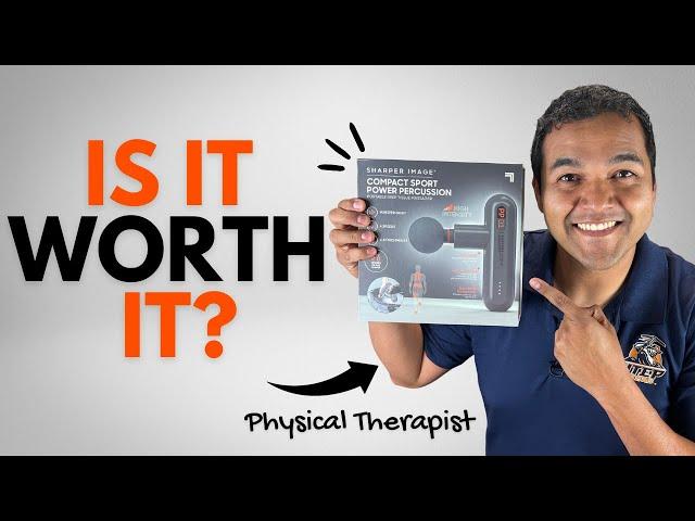 Sharper Image Compact Percussion Massage Gun | Honest Physical Therapist Review