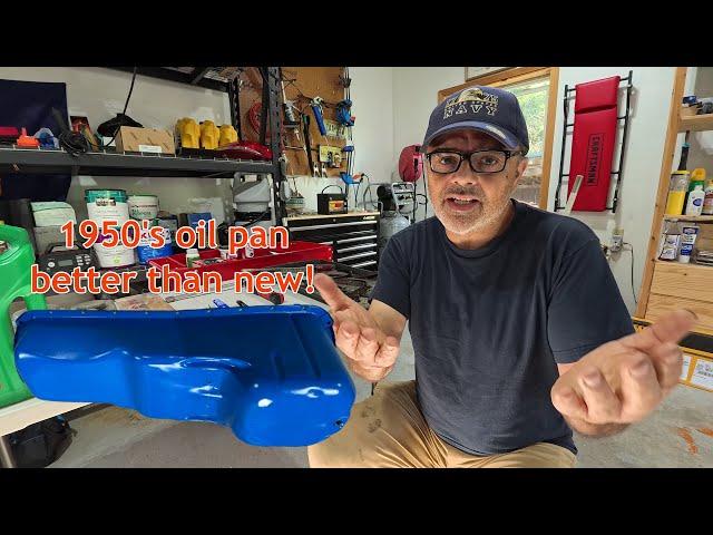 1952 Chevy 1/2 Ton Truck Oil Pan and Gasket Installation 235 Engine - Episode 6