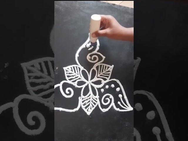 7*1#rangoli #dots #friday #side #rangolidesigns #chukkalamuggulu #daily #border #small