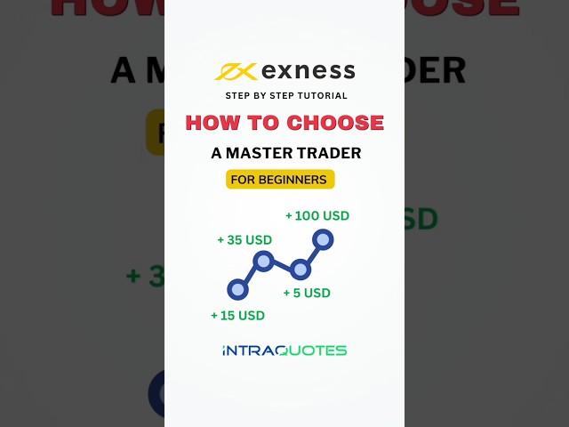 Part 3 - How to choose best copy trader  #exness #copytrading #socialtrading #profit #forex #trading