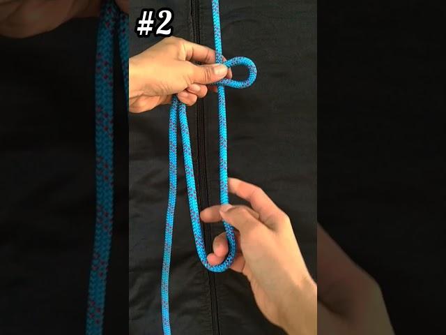 Trucker's Hitch | 2 Ways Of Tying Trucker's Hitch. #knots #shorts