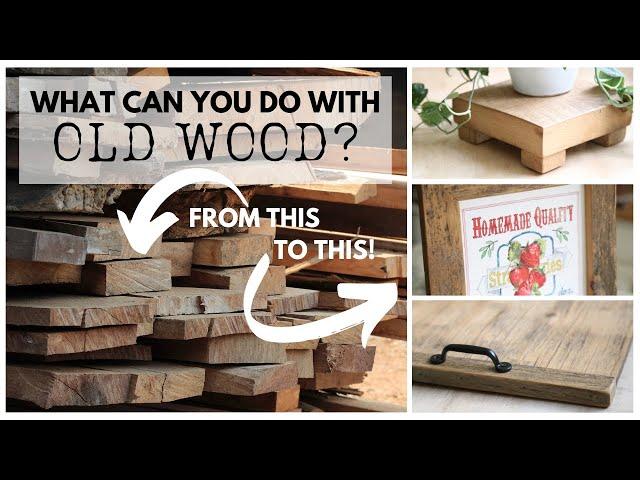 Old Wood Projects ~ Barn Wood Home Decor ~ DIY Home Decorations ~ Old Wood Ideas