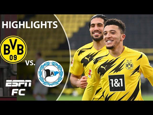 Jadon Sancho makes history in Borussia Dortmund's win vs. Arminia | ESPN FC Bundesliga Highlights