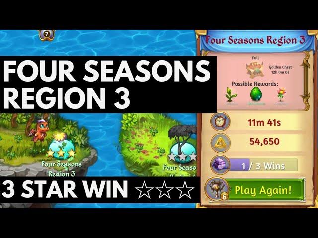 Merge Dragons Four Seasons Region 3 • 3 Stars On 1st Win 