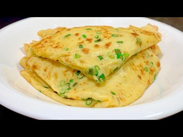 Breakfast omelette is so simple,you can easily grasp it in 2 minutes without sticking to the noodles