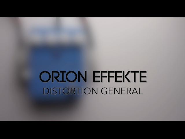 Orion Effekte Distortion General Guitar Effects Pedal Demo